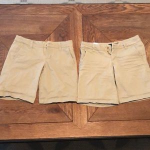 Aeropostale khaki school shorts.